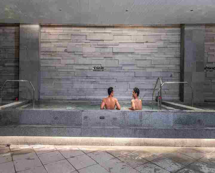 Combo xông hơi Jjimjilbang & trị liệu Thiền chuông 45 phút | Aquafield Ocean City main
