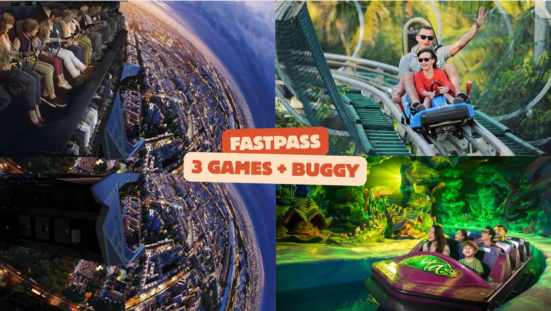 Vé vào cổng + FastPass 3 trò chơi nổi bật + Xe điện Buggy | VinWonders Nha Trang right-3