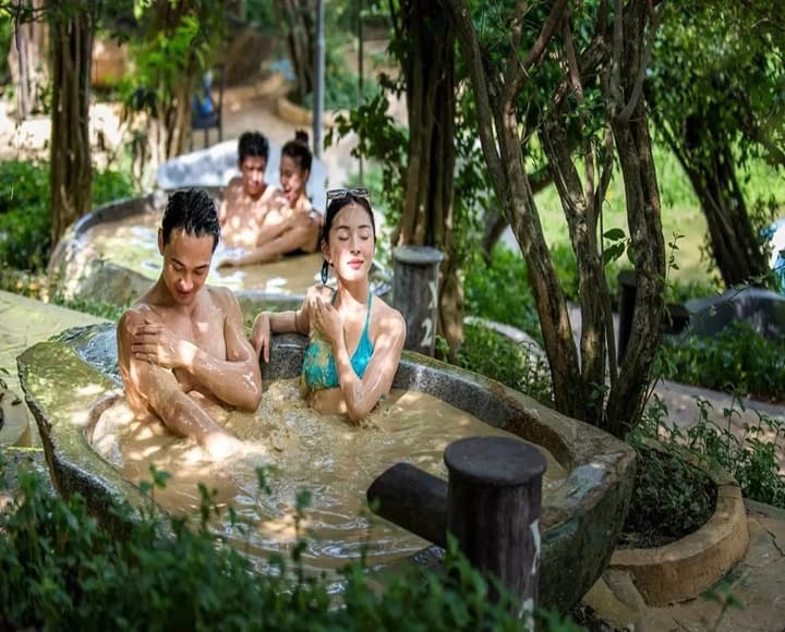 Combo cano khứ hồi + Tắm biển + Tắm bùn tiêu chuẩn | Hòn Tằm main