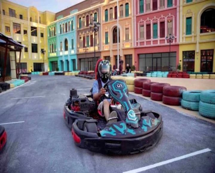 Combo cáp treo khứ hồi + GoKart xe đơn (01 người) | Vinpearl Harbour main